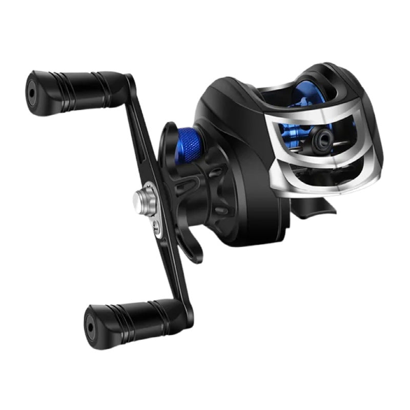 Versatile Baitcasting Fishing Reel - Ambidextrous, 7.2:1 Gear Ratio for Freshwater & Saltwater Angling, Durable Aluminum Alloy & ABS Construction,