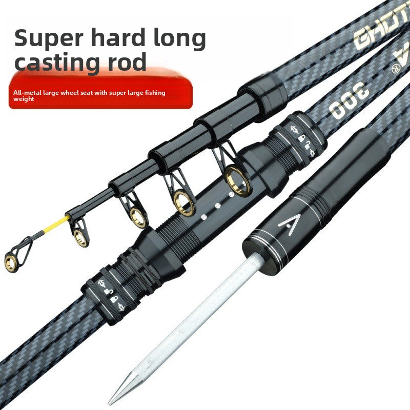 Super Hard All-Metal Long Casting Fishing Rod
