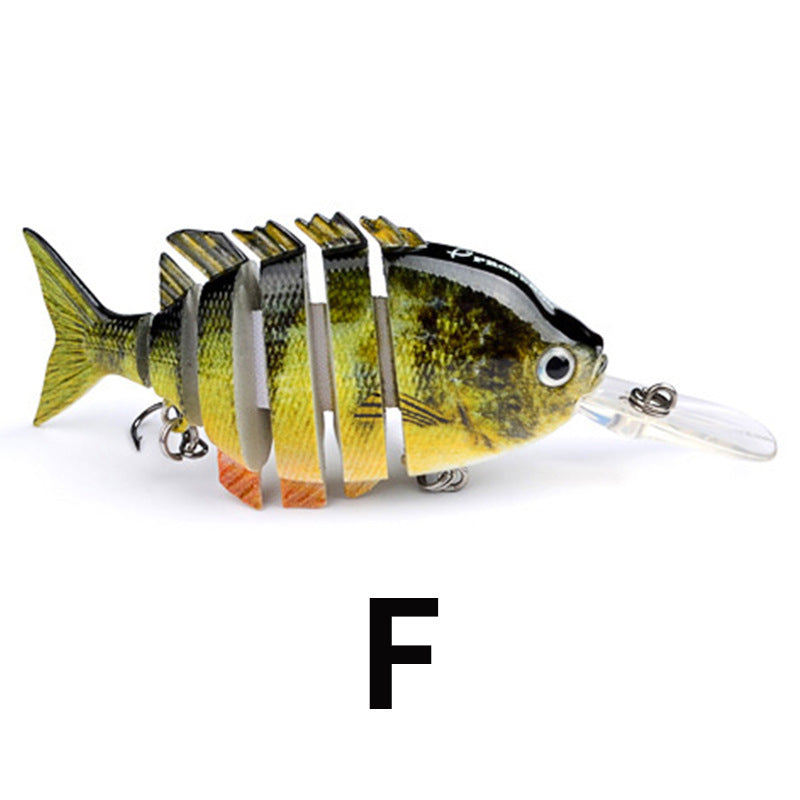 Hard Plastic Blue-Gill Imitation Multi-Joint Fishing Lure