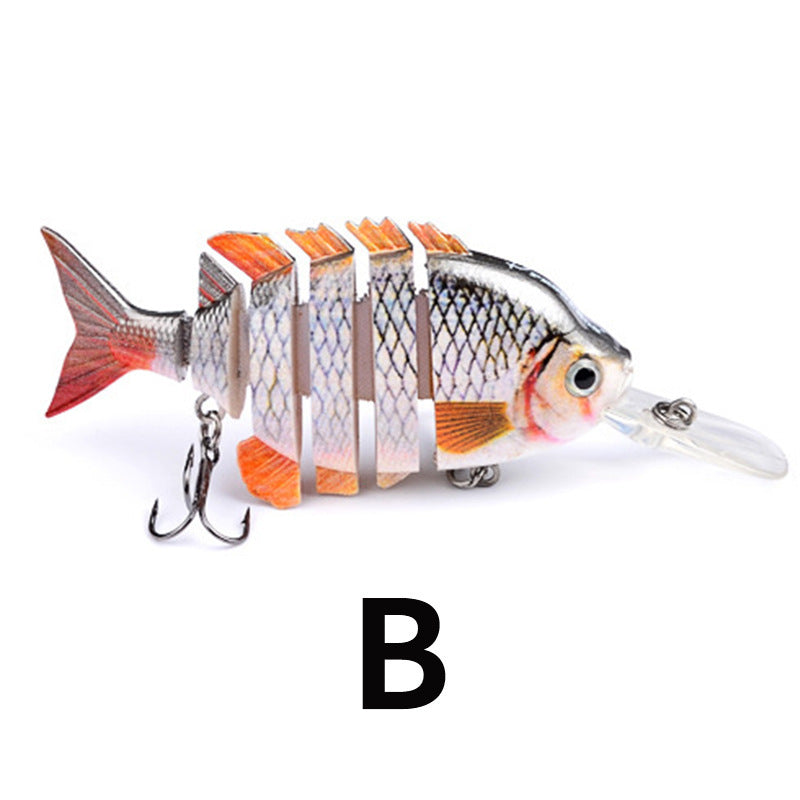Hard Plastic Blue-Gill Imitation Multi-Joint Fishing Lure