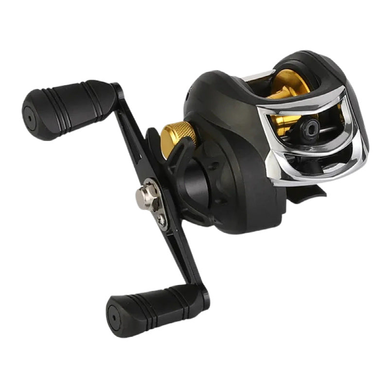 Versatile Baitcasting Fishing Reel - Ambidextrous, 7.2:1 Gear Ratio for Freshwater & Saltwater Angling, Durable Aluminum Alloy & ABS Construction,