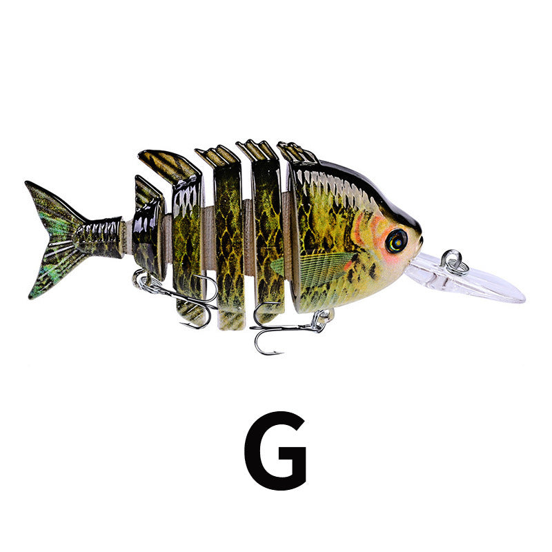 Hard Plastic Blue-Gill Imitation Multi-Joint Fishing Lure