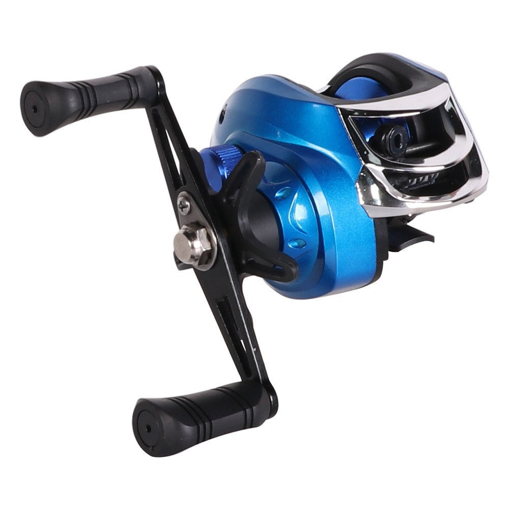 Versatile Baitcasting Fishing Reel - Ambidextrous, 7.2:1 Gear Ratio for Freshwater & Saltwater Angling, Durable Aluminum Alloy & ABS Construction,