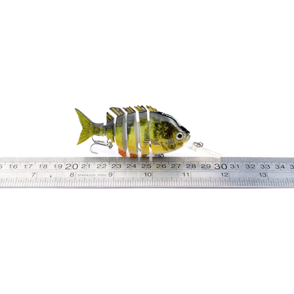 Hard Plastic Blue-Gill Imitation Multi-Joint Fishing Lure