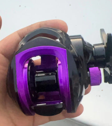 Versatile Baitcasting Fishing Reel - Ambidextrous, 7.2:1 Gear Ratio for Freshwater & Saltwater Angling, Durable Aluminum Alloy & ABS Construction,