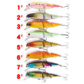8 piece three-Segmented Fishing Lure Jointed Swim-bait