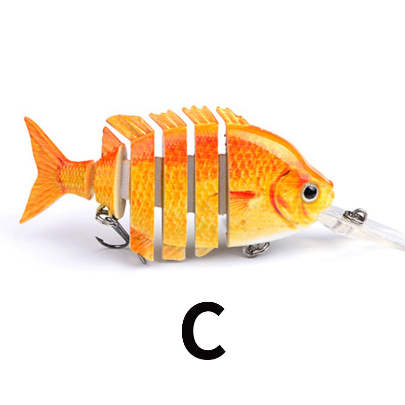 Hard Plastic Blue-Gill Imitation Multi-Joint Fishing Lure