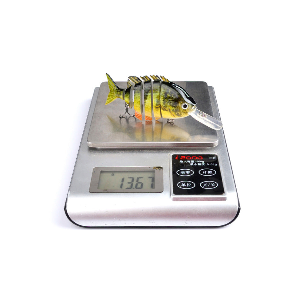 Hard Plastic Blue-Gill Imitation Multi-Joint Fishing Lure
