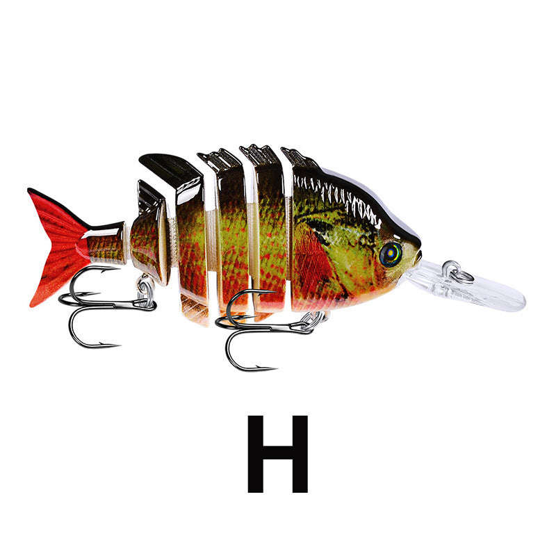 Hard Plastic Blue-Gill Imitation Multi-Joint Fishing Lure