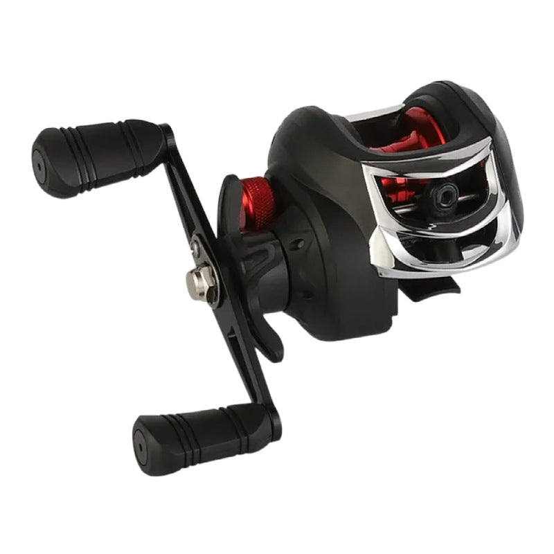Versatile Baitcasting Fishing Reel - Ambidextrous, 7.2:1 Gear Ratio for Freshwater & Saltwater Angling, Durable Aluminum Alloy & ABS Construction,
