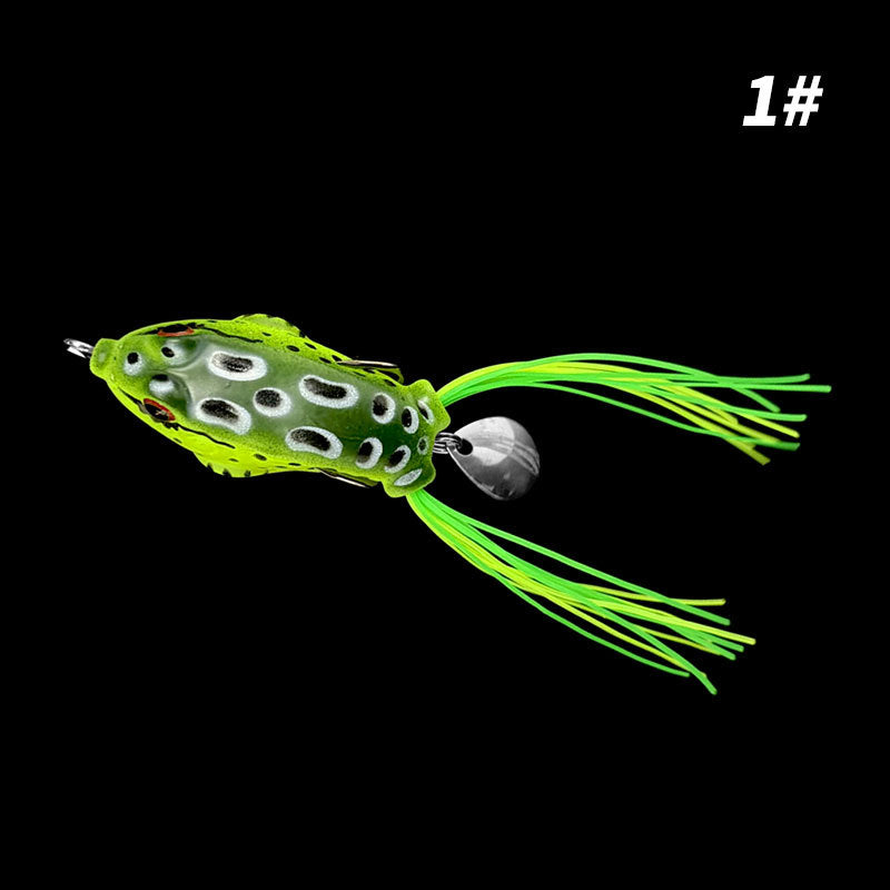 Simulation Frog Fishing Lure with Sequins